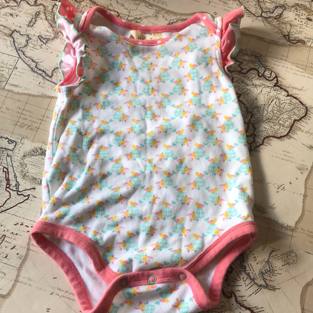 Matilda Jane bodysuit bird on cage 12-18 months